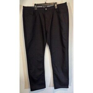 Men's SilverSilk Modern Fit Jean Black Size 44x32 Dress Casual Fine Finish Denim